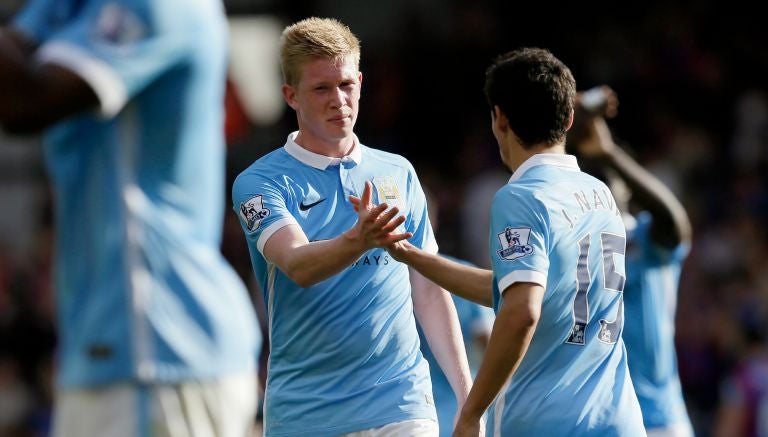 Kevin de Bruyne festeja un gol 