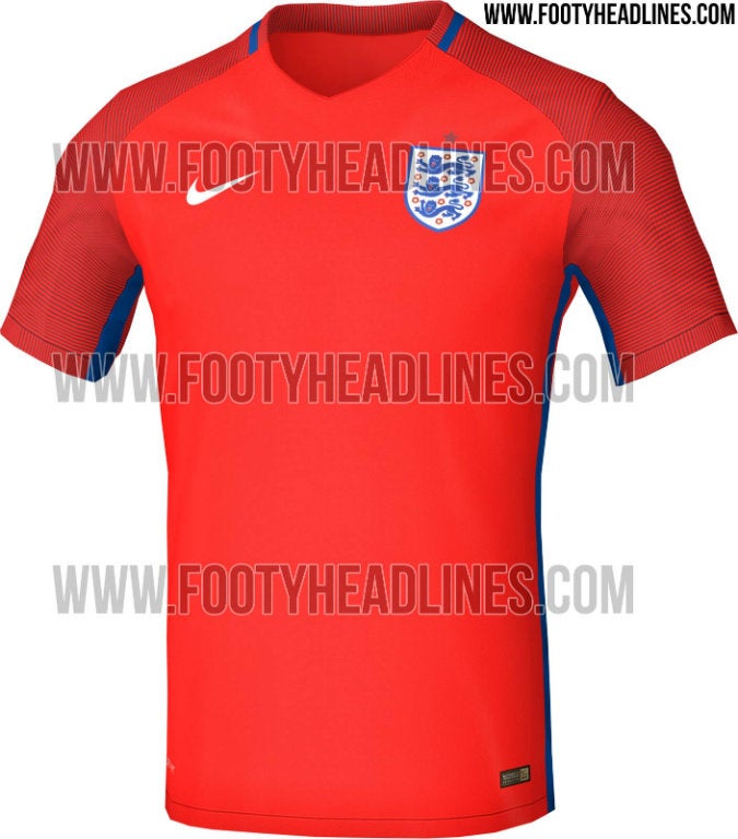 Supuesta playera de Inglaterra para la Euro 2016