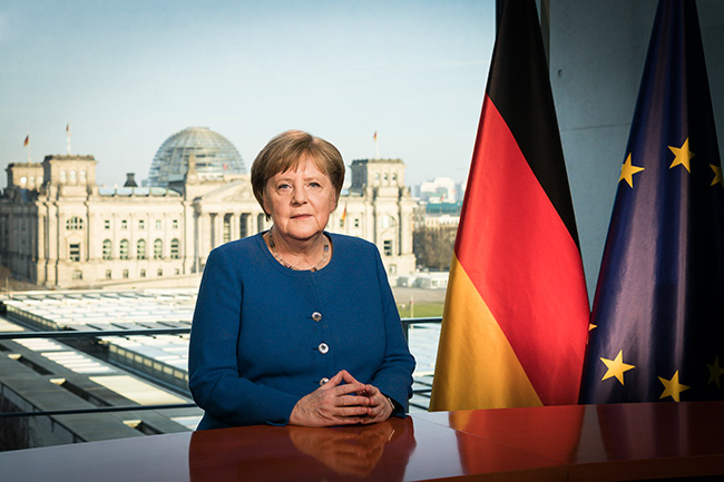 Merkel se prepara para dar un mensaje a su nación