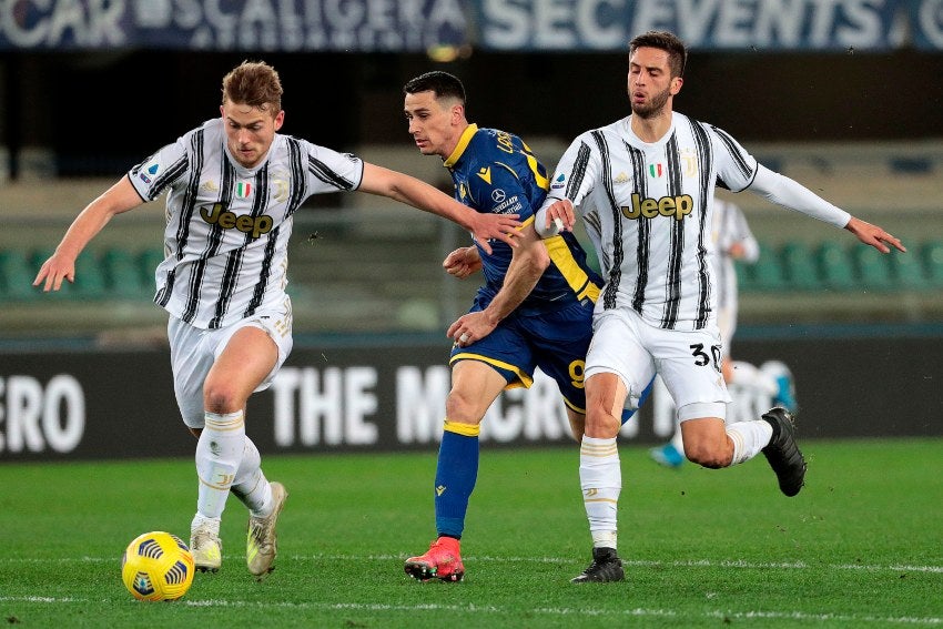 Juventus y Hellas Verona empataron a un gol