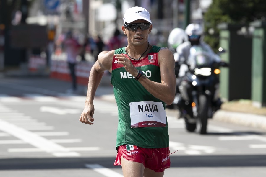 Horacio Nava en marcha de 50 kilómetros