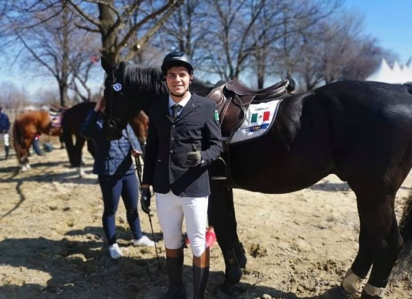Duilio Carrillo en equitación durante Tokio 2020