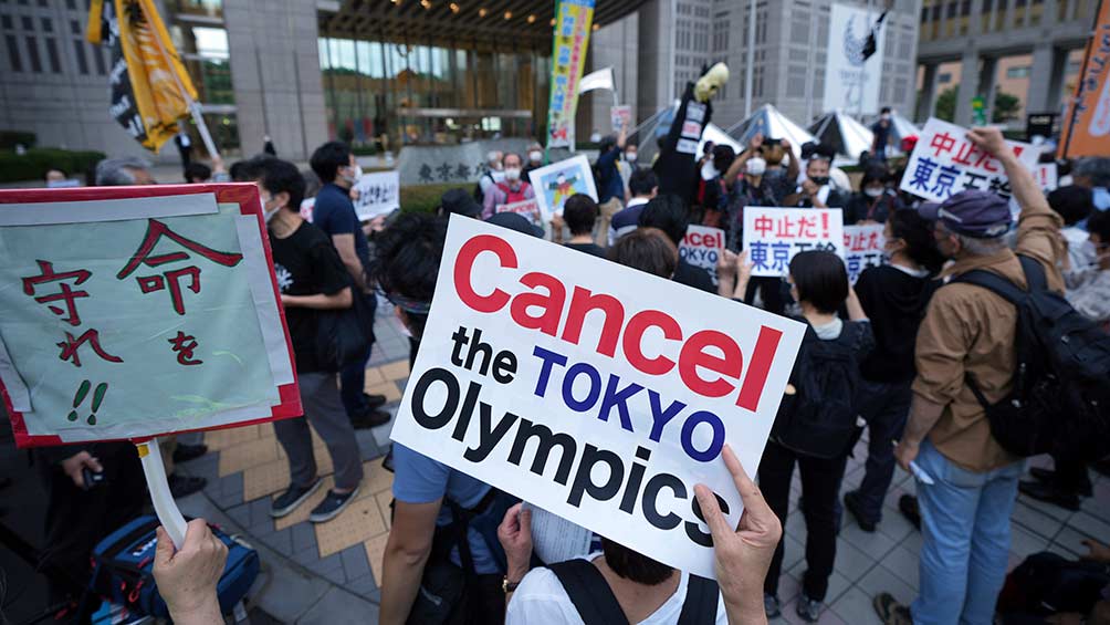 Ciudadanos de Tokio se manifestaron en contra de los JO