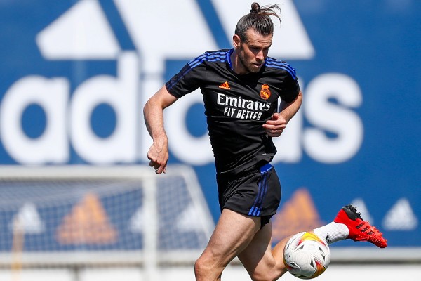 Gareth Bale durante entrenamiento con el Real Madrid
