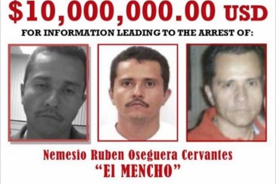 La DEA ofreció millonaria recompensa por 'El Mencho'