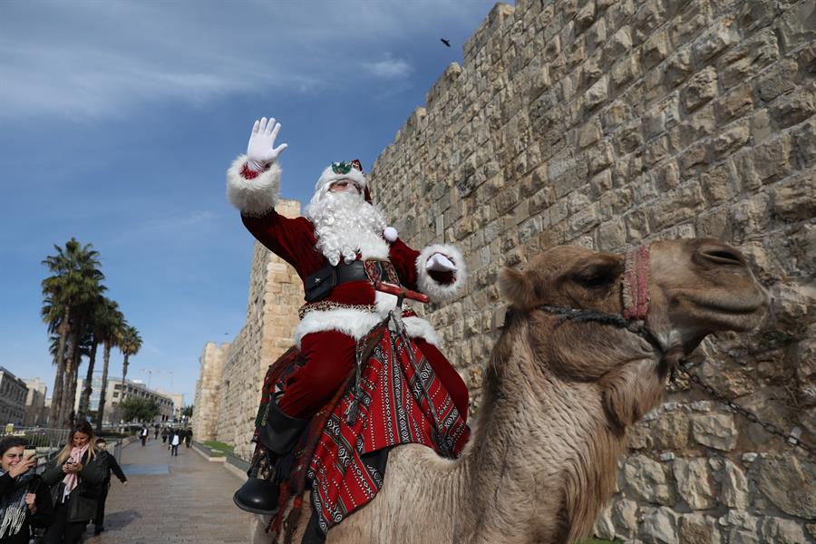 Santa Claus en Jerusalén 
