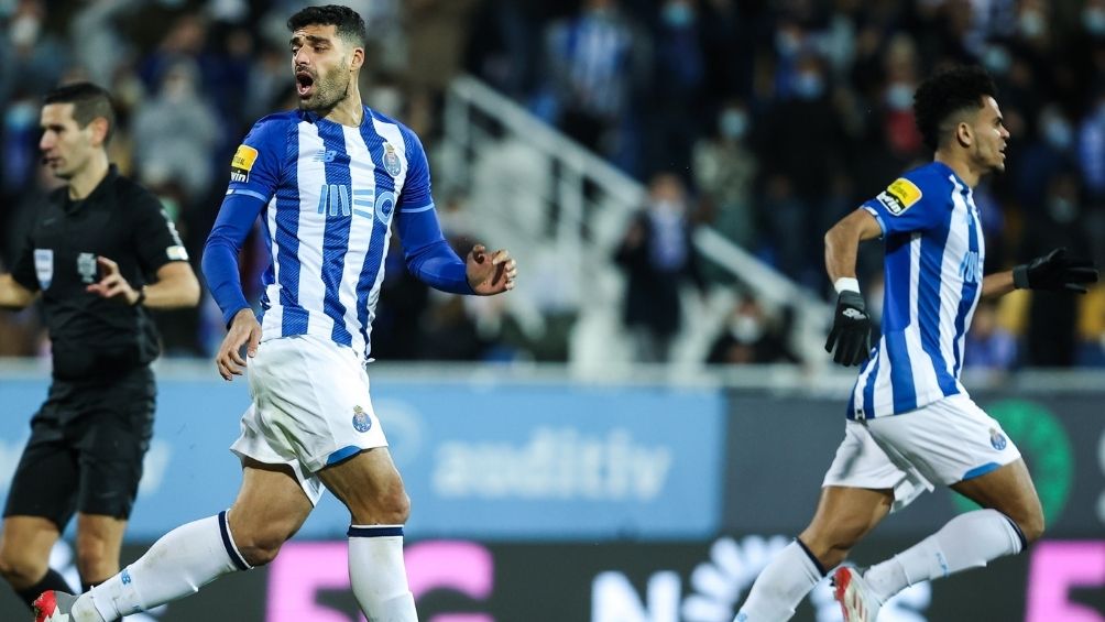 Jugadores del Porto festejando un gol 