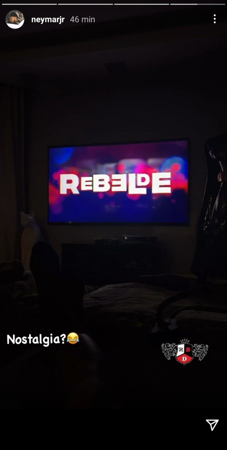 Neymar compartió su gusto por "Rebelde"