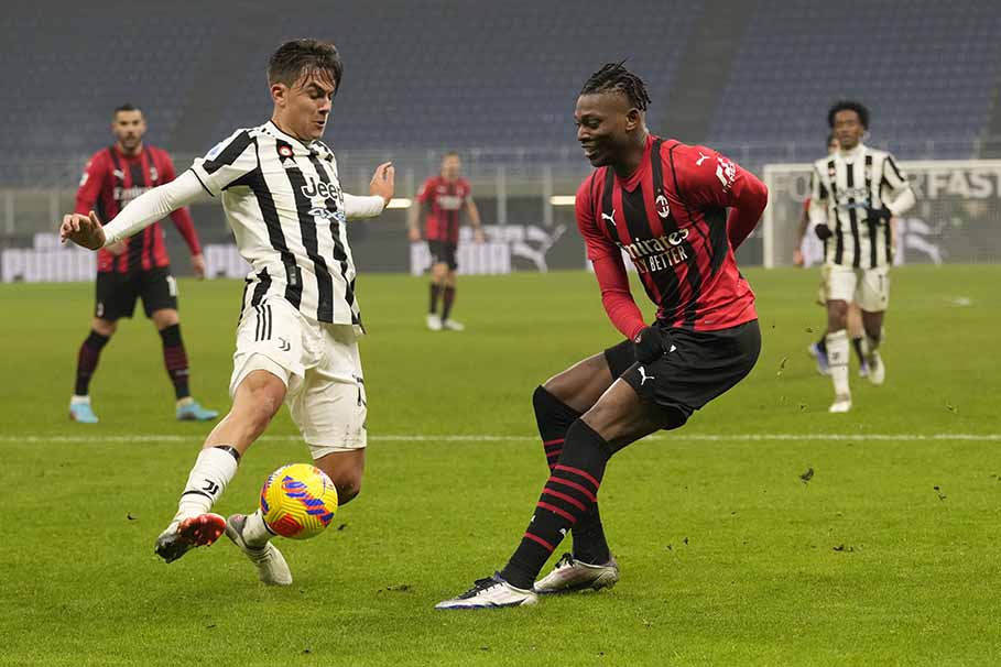 Juventus empató su último juego contra Milan 