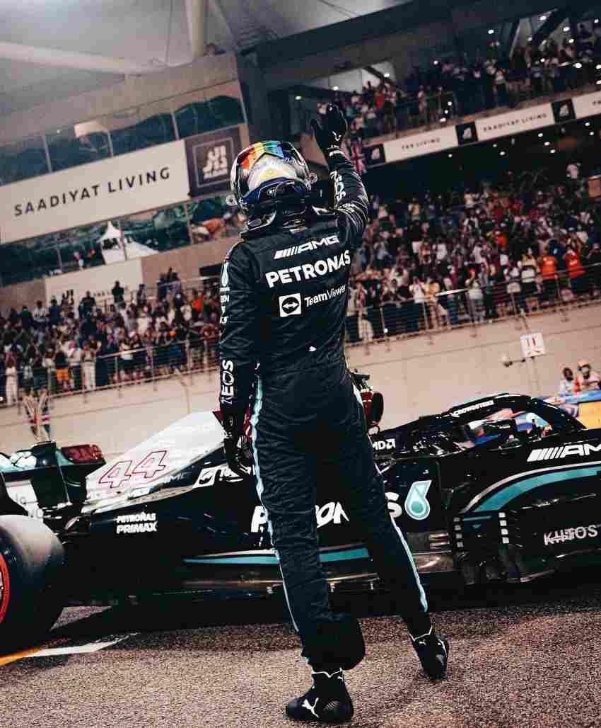 Hamilton tras ganar un Gran Premio 