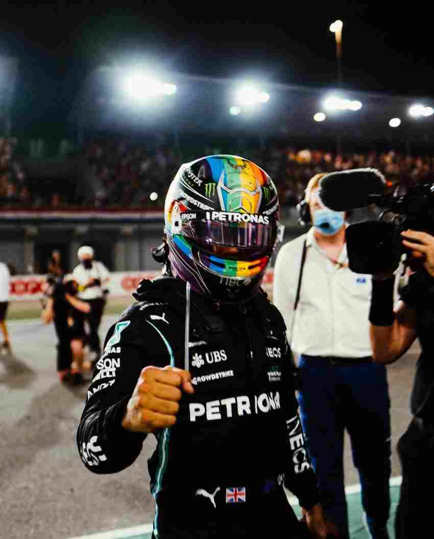 Hamilton tras ganar en Qatar 