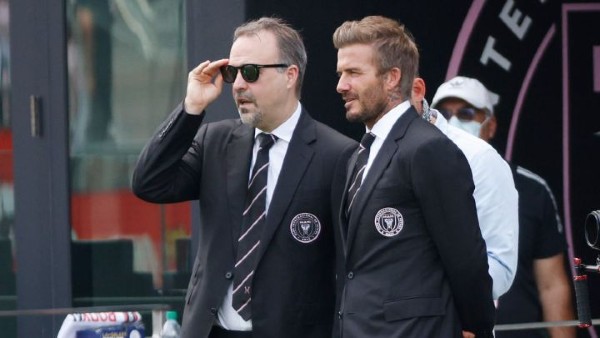 Jorge Mas junto a David Beckham