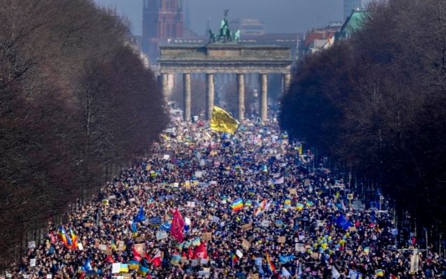 Manifestaciones en contra de la guerra en Alemania 