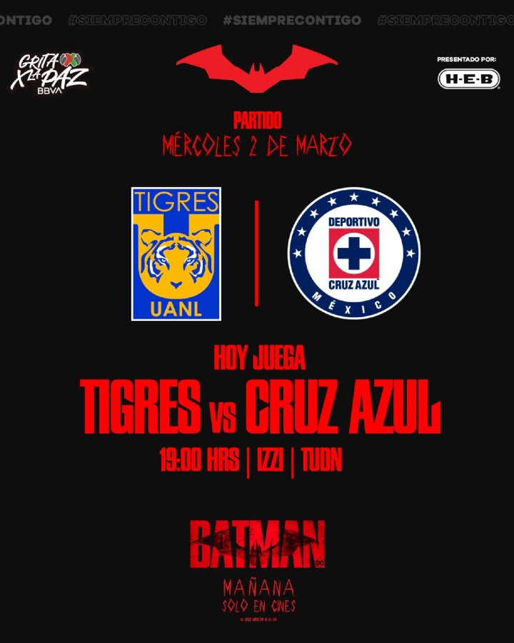 Tigres anunció alianza con 'The Batman'