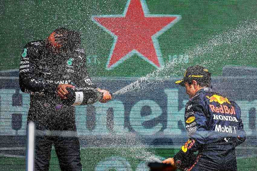 Hamilton y Verstappen en el GP de México