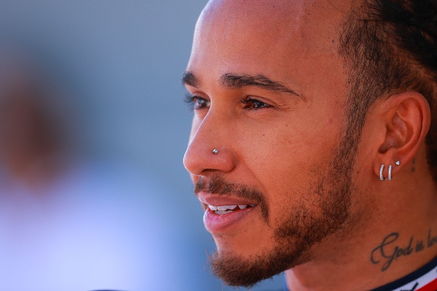 Lewis Hamilton previo a un GP de la F1