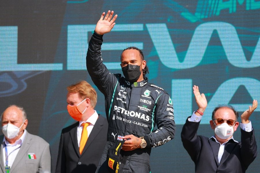 Lewis Hamilton en el Gran Premio de México