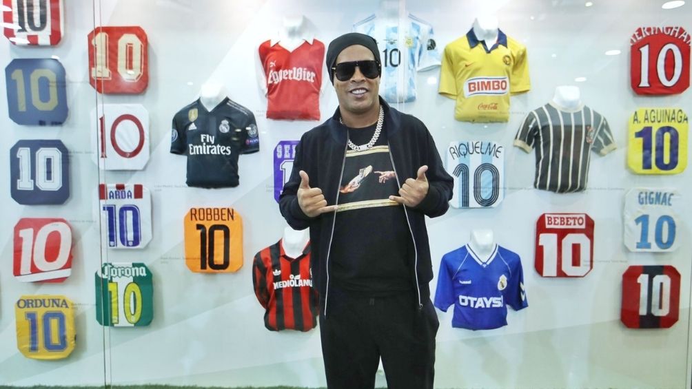 Ronaldinho en el Salón de la Fama
