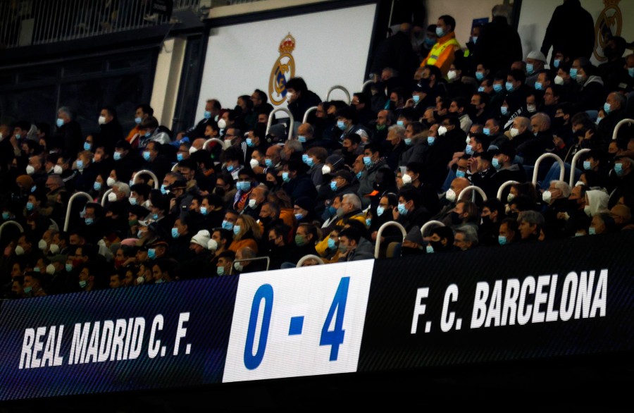 Goleada del Barcelona al Madrid en el Santiago Bernabéu