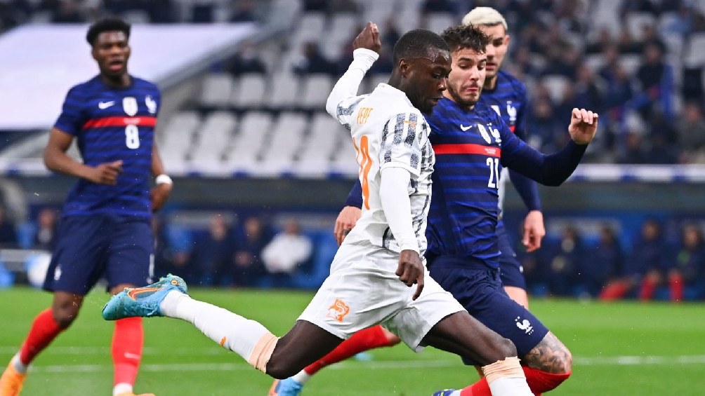 Francia vs Costa de Marfil en partido amistosos internacional