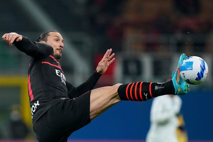 Zlatan Ibrahimovic en un partido del Milan