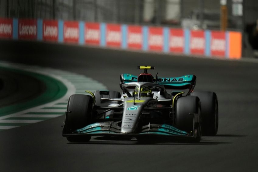 Lewis Hamilton durante el Gran Premio de Arabia Saudita