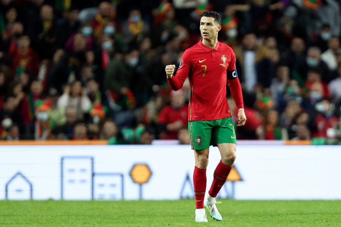 Cristiano Ronaldo en festejo con Portugal