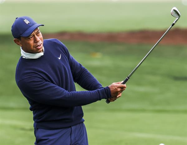 Tiger Woods en acción