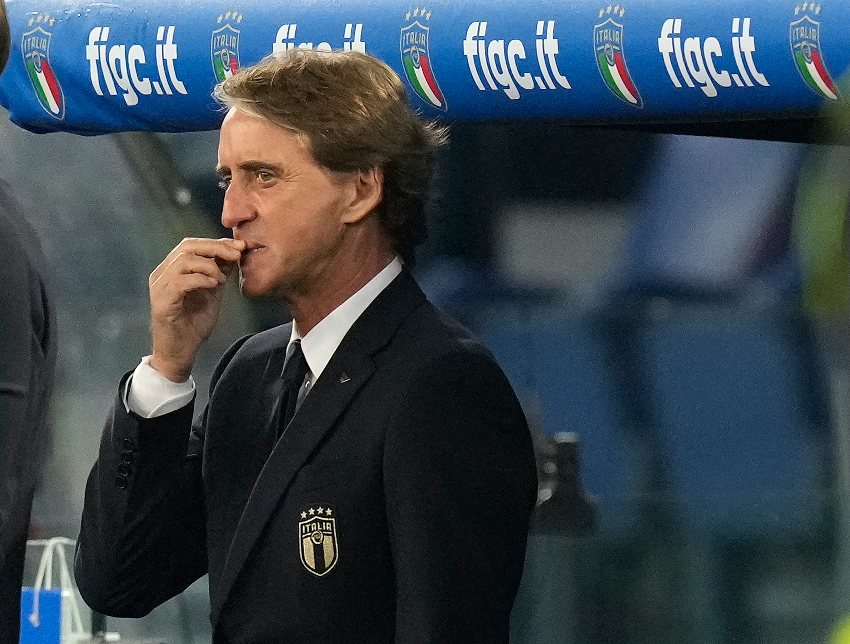 Mancini en en la eliminación de Italia 