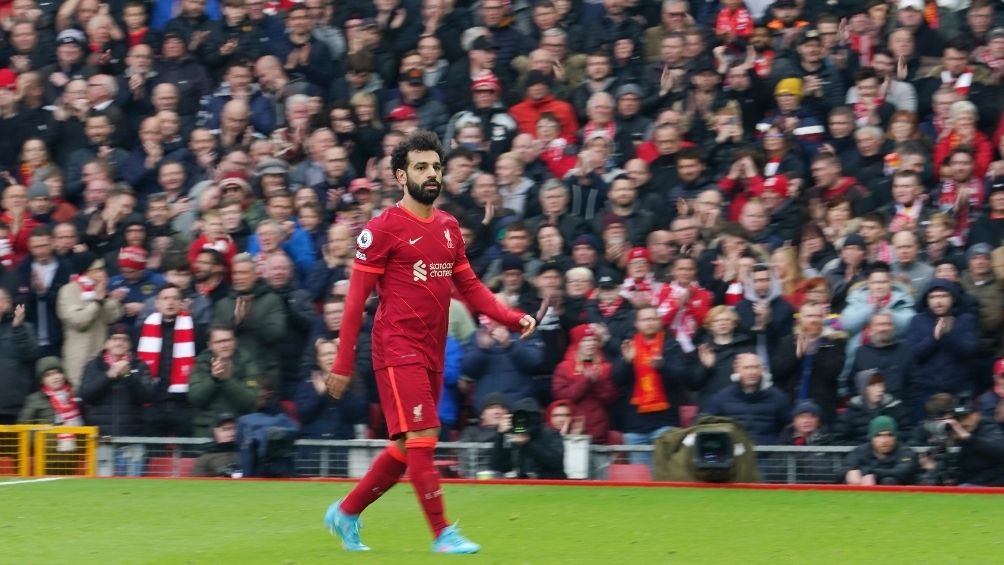 Salah en un partido con el Liverpool 