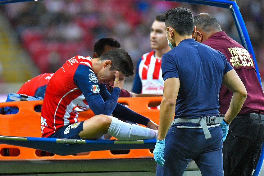 Cone Brizuela tras la lesión vs Xolos