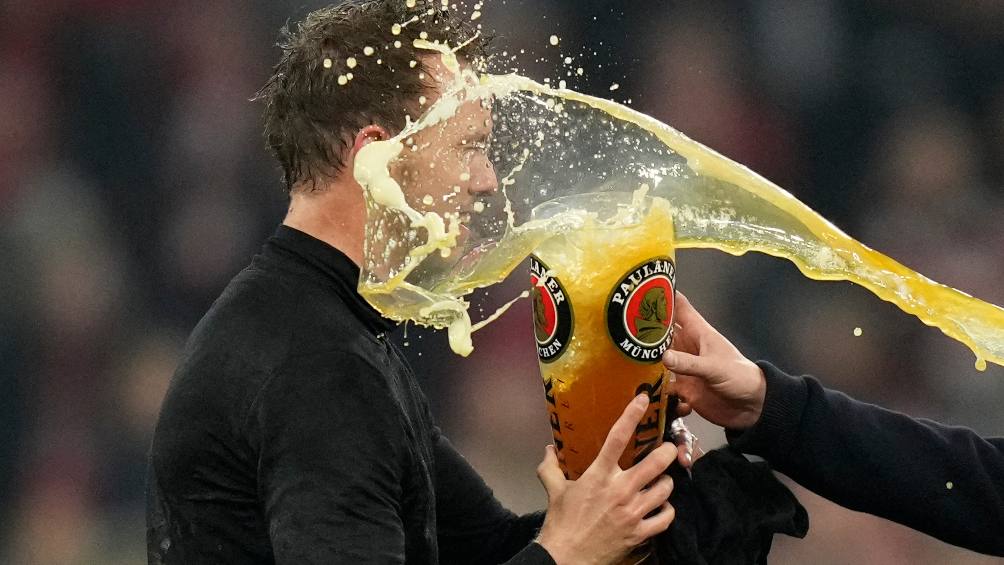 El técnico del Bayern también vivió el festejo