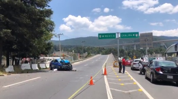 Accidente en la autopista México-Toluca