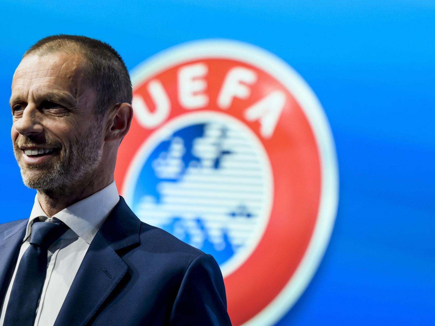 El presidente de la UEFA, Aleksander Ceferino