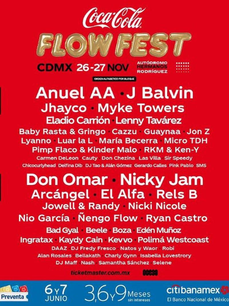 Cartel oficial del Flow Fest 2022