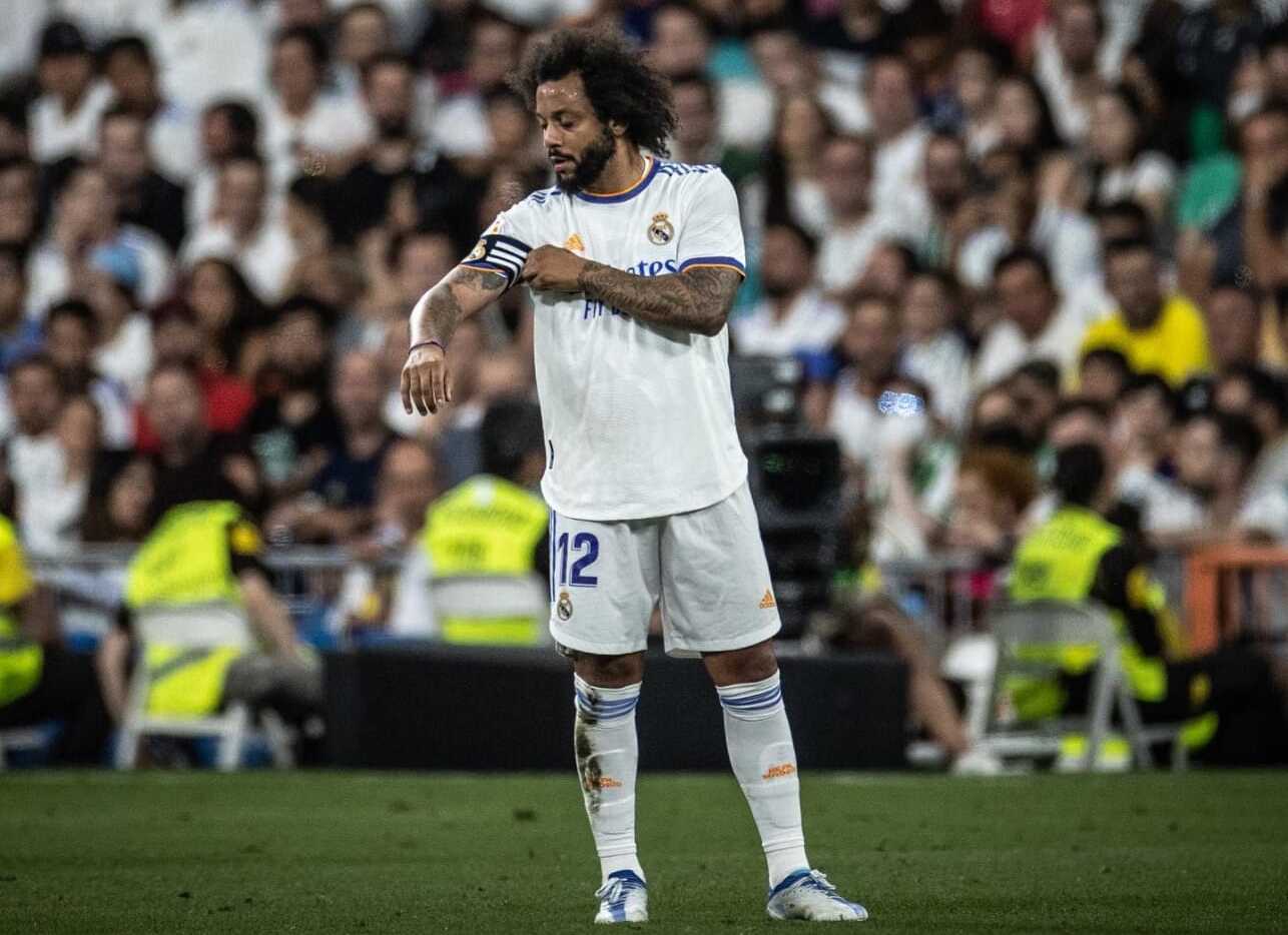 Marcelo porta el gafete de capitán del Real Madrid