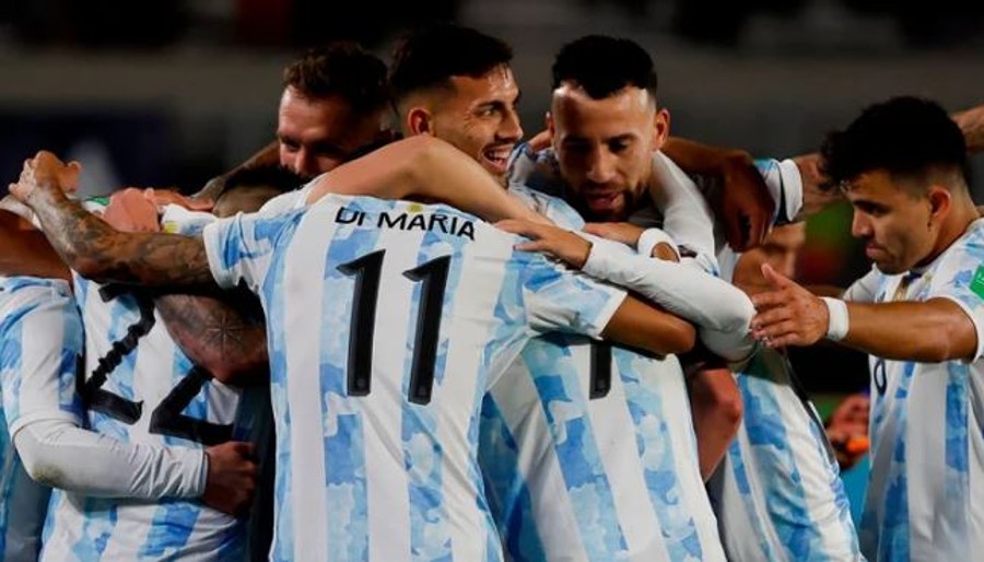 Argentinos en celebración