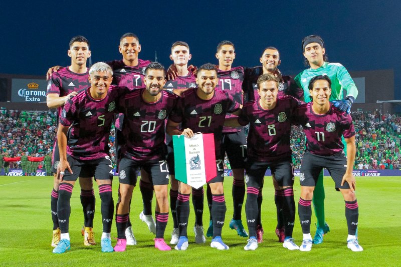 Jugadores de la Selección Mexicana