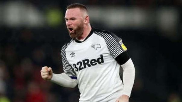 Wayne Rooney en festejo de gol