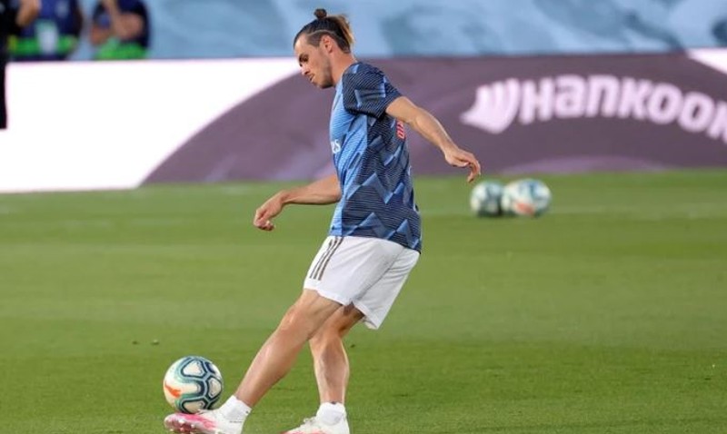 Bale previo a juego del Real Madrid