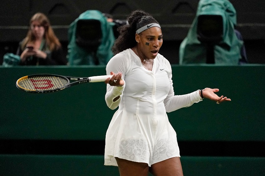 Serena Williams durante su derrota