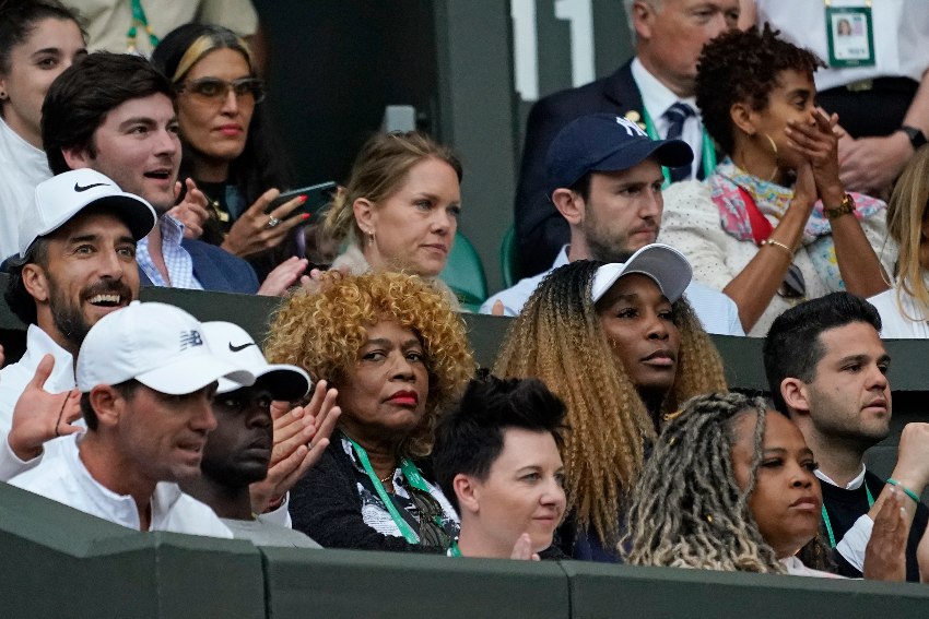 Venus Williams en el partido de Serena vs Tan