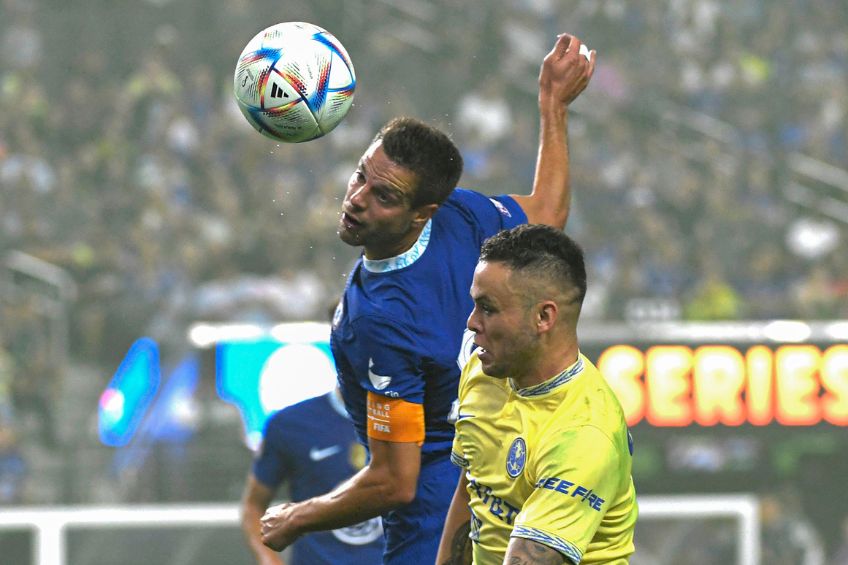César Azpilicueta durante un partido del Chelsea