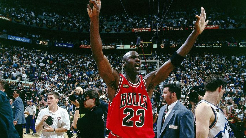 Michael Jordan en su época con los Bulls