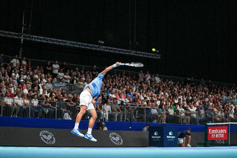 Novak Djokovic en el torneo ATP 250 de Tel Aviv