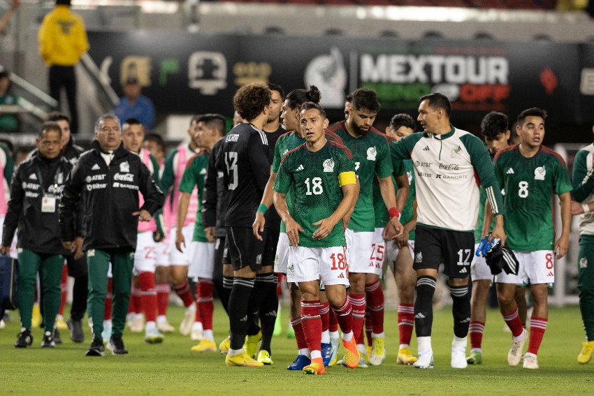 Selección Mexicana en un partido 