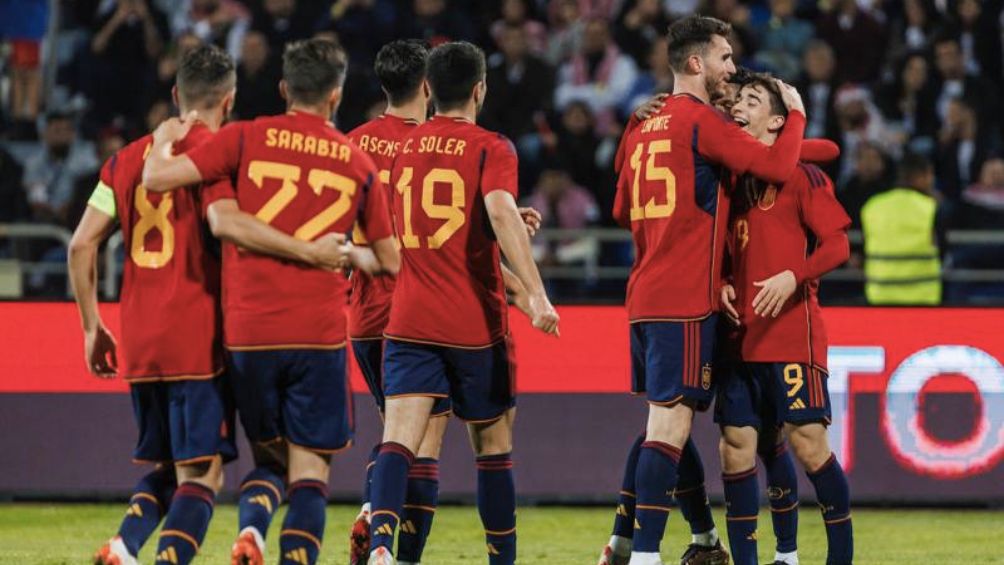 España celebra gol 