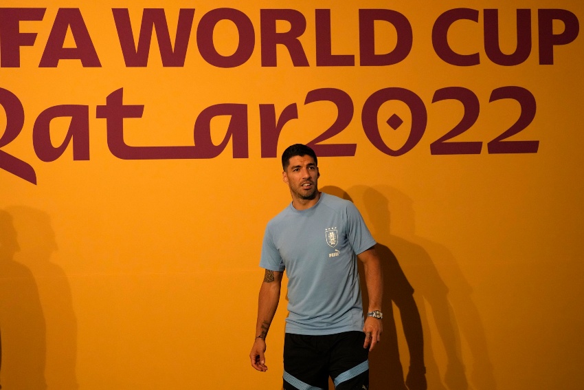Luis Suárez en Qatar 2022 con Uruguay