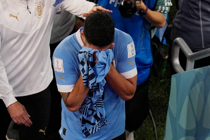 Luis Suárez llorando