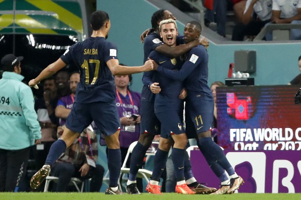 Antoine Griezmann celebra gol ante Túnez en Qatar 2022